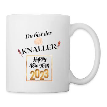 Du bist der Knaller | T-Shirt, Tasse, Sticker etc. - Tasse - Weiß - Rechts