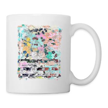 Japanese Floral Pattern Chrysanthemum Cherry - Mug - white - Right