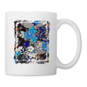 Japanese Floral Pattern Chrysanthemum Cherry - Mug - white - Right