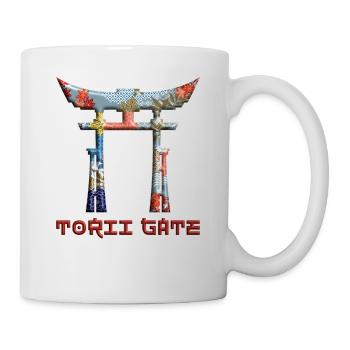 Distressed Torii Gate Rising Sun Japanese Gate 41 - Mug - white - Right