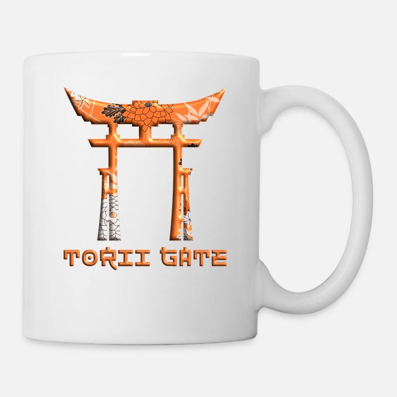 Torii Gate Rising Sun Japanese Gate 46 - Mug - white