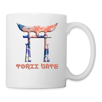 Japanese Torii Gate Sunset Landscape 44 - Mug - white - Right