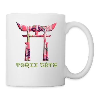 Torii Traditional Japanese Gate Buddhist Symbol 49 - Mug - white - Right