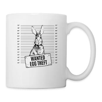 Easter Mugshot Rabbit wanted Police Easter - Mug - white - Right