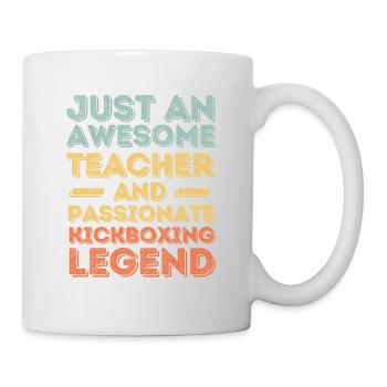 Lehrer Kickboxen retro - Tasse - Weiß - Rechts