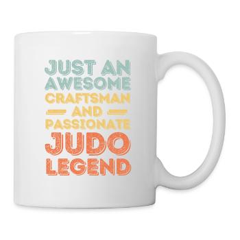 Craftsman Judo retro - Mug - white - Right