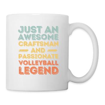 Craftsman Volleyball retro - Mug - white - Right