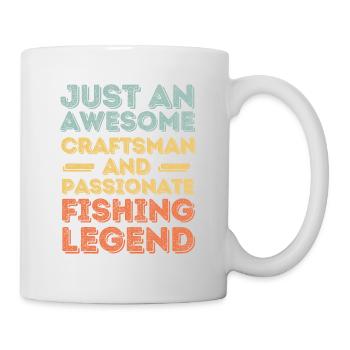 Artisan fishing fishing retro - Mug - white - Right