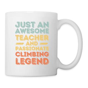 Instructeur escalade rétro - Mug blanc - blanc - Droite
