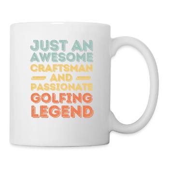 Artisan golf rétro - Mug blanc - blanc - Droite