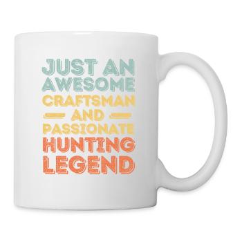 Artisan hunting retro - Mug - white - Right