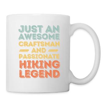 Craftsman hiking retro - Mug - white - Right
