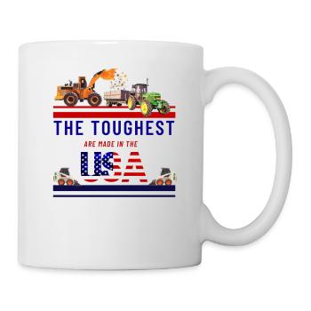 Machinerie lourde États-Unis - Mug blanc - blanc - Droite