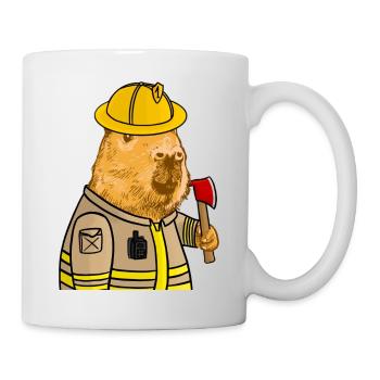 Pompier de Capybara - Mug blanc - blanc - Droite