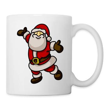 Joyeux Père Noël Rouge Rouge - Mug blanc - blanc - Droite