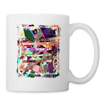 Japanese Floral Pattern Chrysanthemum Cherry - Mug - white - Right