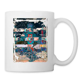 Japan City Night Streets View Collage Art 97 - Mug - white - Right