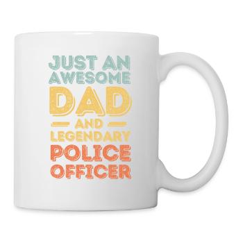 Dad Policeman Father's Day - Mug - white - Right