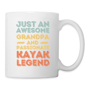 Grandpa Kayaking retro - Mug - white - Right