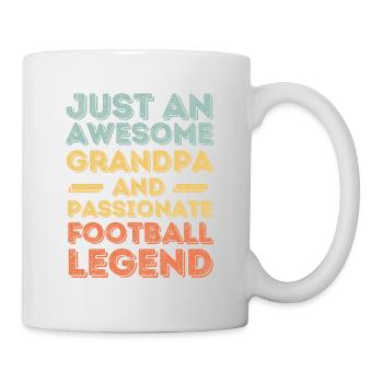 Grandpa Football retro - Mug - white - Right