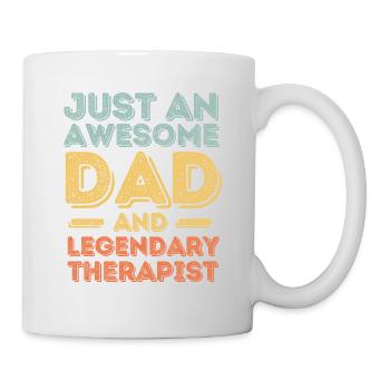 Papa Therapist Father's Day - Mug - white - Right