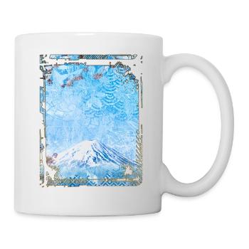 Japan Mount Fuji Cherry Blossom Sakura Collage - Mug - white - Right