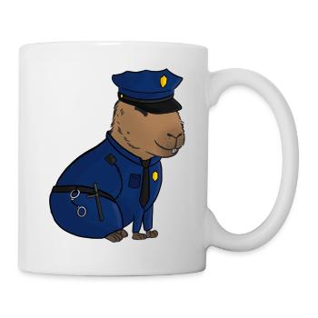 Policeman Capybara - Mug - white - Right