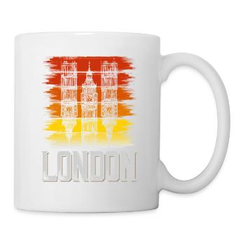 London England UK City Vintage Retro Skyline - Mug - white - Right