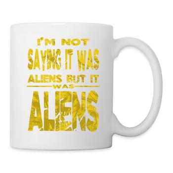 science-fiction humour cool alien jeux de mots alien ovni - Mug blanc - blanc - Droite