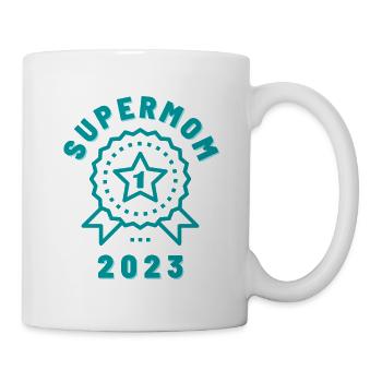 SUPERMOM 2023 - Tasse - Weiß - Rechts