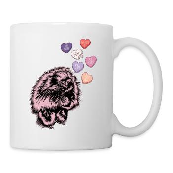 Baumstachler mit Herz - Tasse - Weiß - Rechts