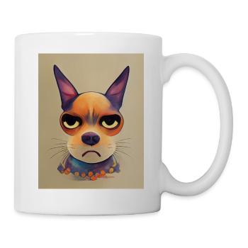Blasé-Hund - Tasse - Weiß - Rechts