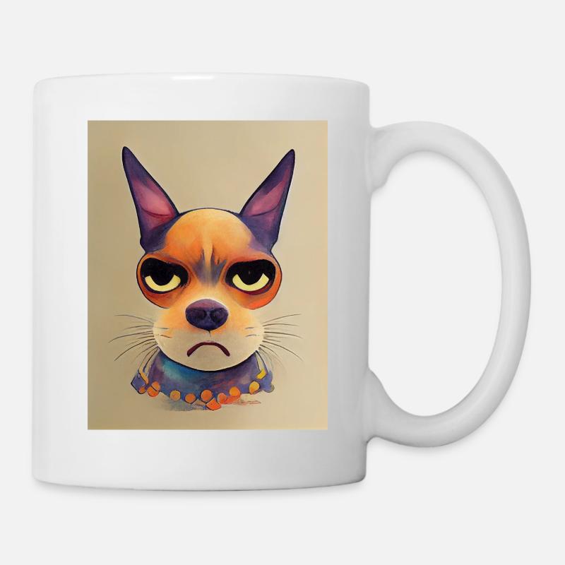 Chien blasé - Mug blanc - blanc