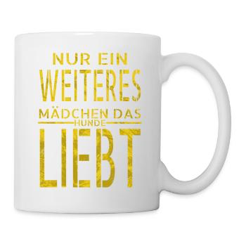 geschenkidee zitat weihnachten lustig pudel - Tasse - Weiß - Rechts