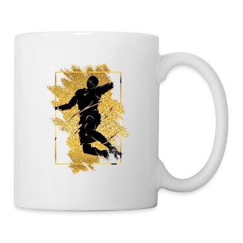 Basketball Basketball Player Dunking Gold Splash - Mug - white - Right