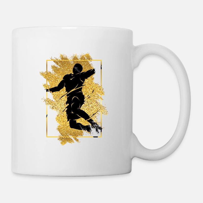 Basketteur Basketteur Dunking Gold Splash - Mug blanc - blanc