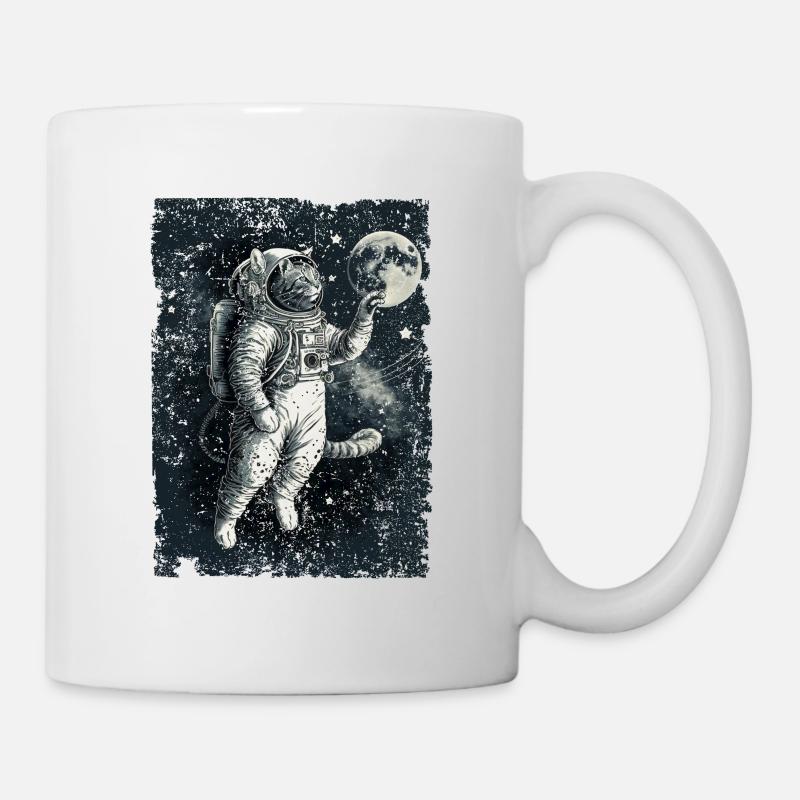 Chat Astronaute Astrocat Cat Space - Mug blanc - blanc