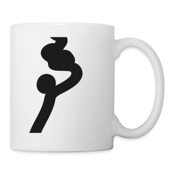 Lines Zigzag Shape Emblem Silhouette Abstract - Mug - white - Right
