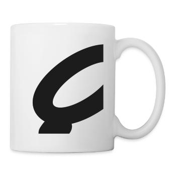 Ring Abstract Symbol Character Circle Q Shape Line - Mug - white - Right