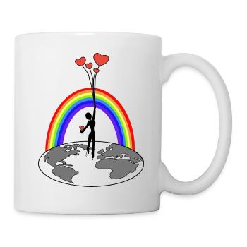 Freedom - Love makes you free - Mug - white - Right