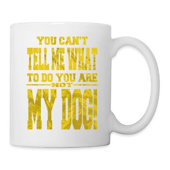 animal welfare statement beagle dog geek - Tasse - Weiß - Rechts