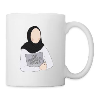 The future/ is female/ Hijab/ Frau / weiblich - Tasse - Weiß - Rechts
