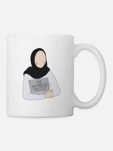 L’avenir / est féminin / Hijab / Femme / femme - Mug blanc - blanc