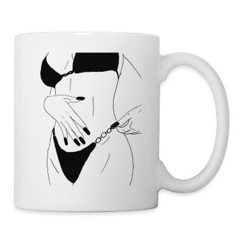 Frau im bikini - Tasse - Weiß - Rechts