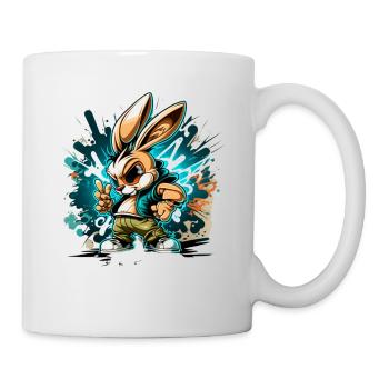 Chibi Anime Hase - Cool Anime ∞ Manga Rabbit - Tasse - Weiß - Rechts