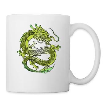 Japanese Dragon Vintage Demon Retro 101 - Mug - white - Right