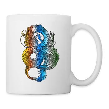 Dragon Japonais Vintage Demon Retro 102 - Mug blanc - blanc - Droite