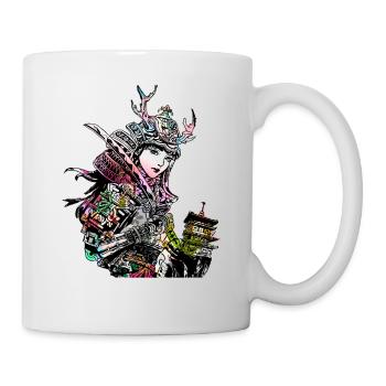 Japanese Geisha Sword Samurai Warrior 113 - Mug - white - Right