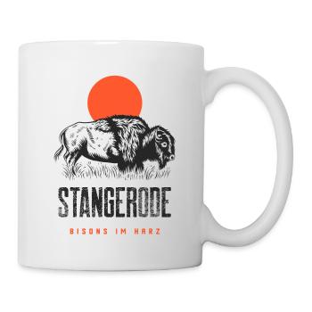 Südharz Merch - Bisons im Harz (Stangerode) - Tasse - Weiß - Rechts