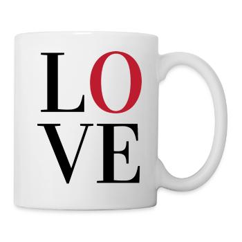 LIEBE - Tasse - Weiß - Rechts